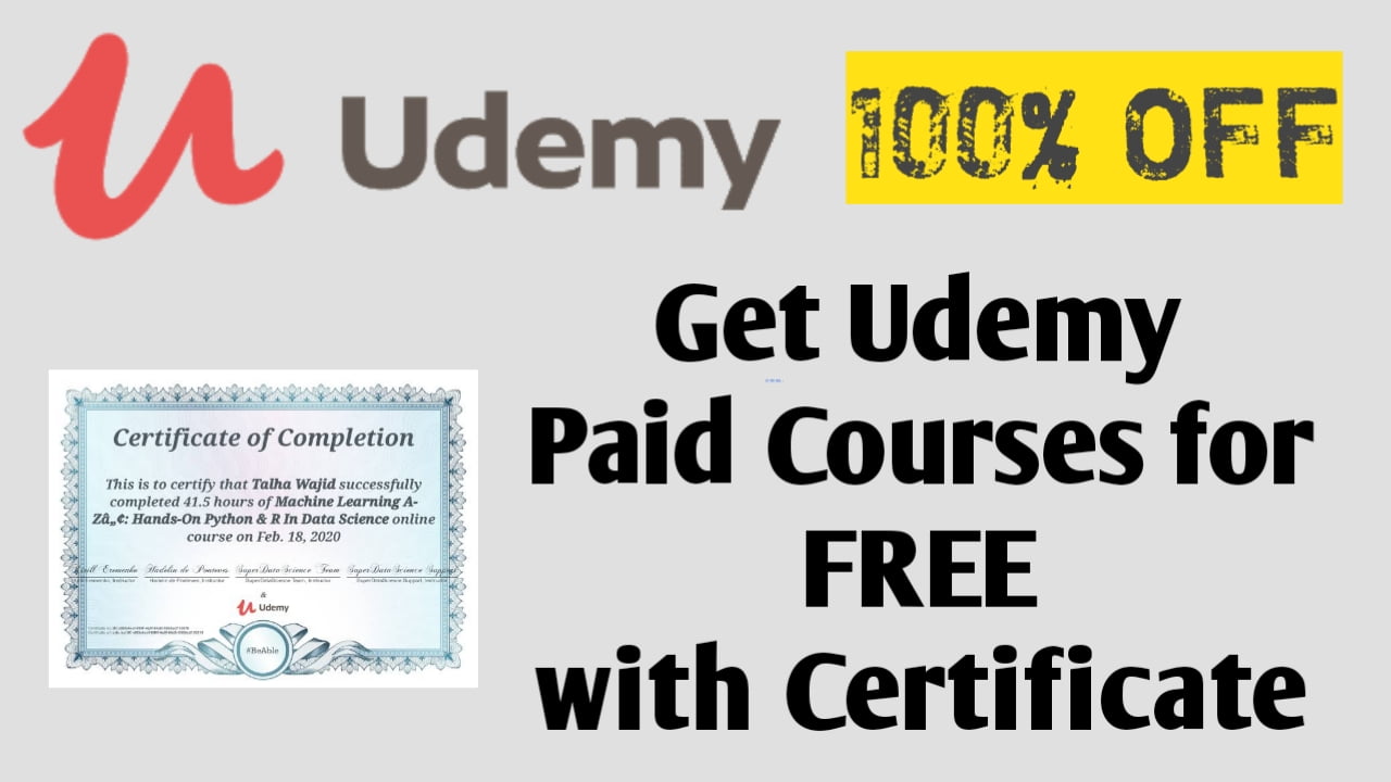 40+ FREE Online Courses with Certificates [UDEMY] - Lifetime