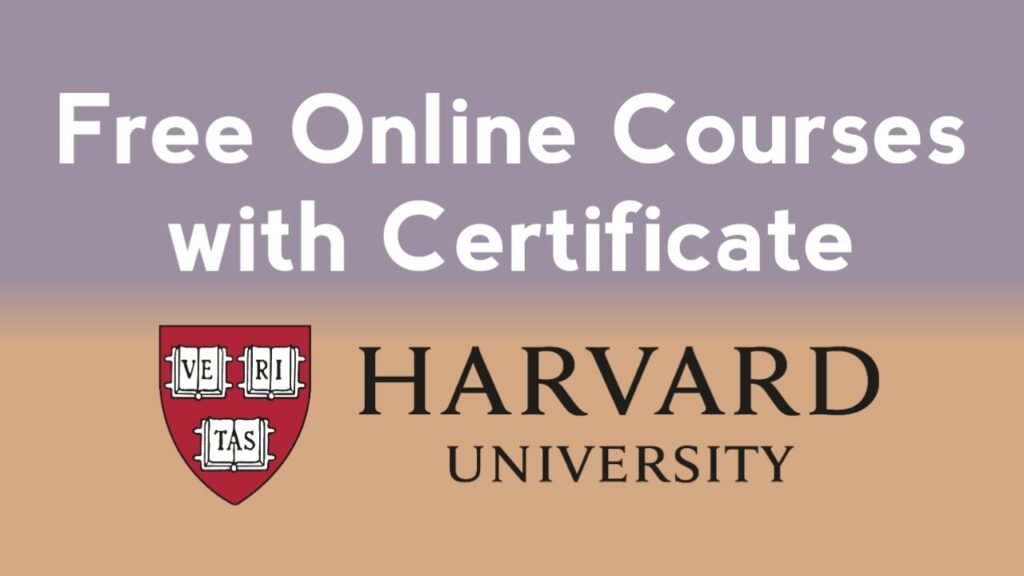 harvard university free online courses with certificate