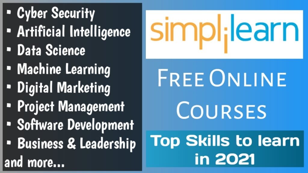 simplilearn skillup free online courses with certificate