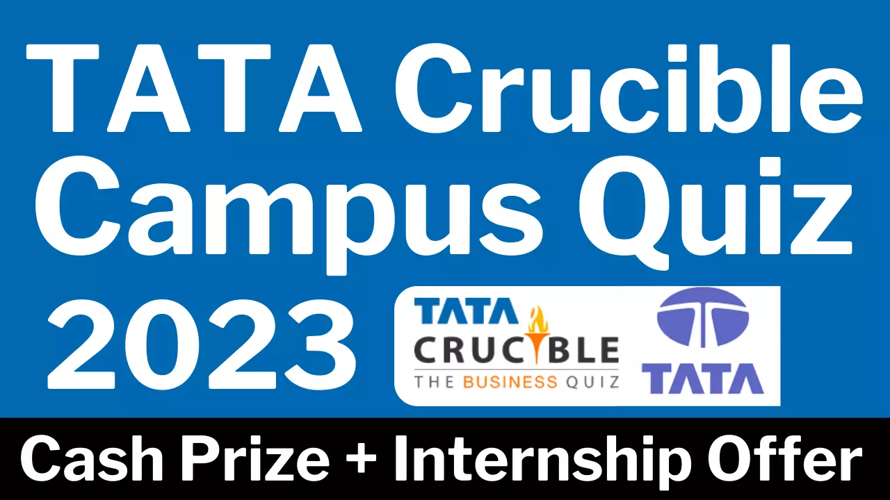 tata crucible campus quiz