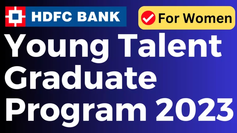 HDFC Young Talent Graduate Program