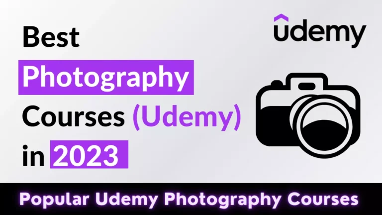 best photography courses on Udemy