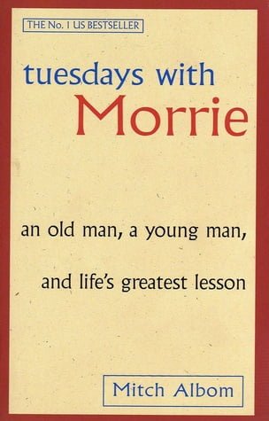 cover image of "Tuesdays with Morrie" book.