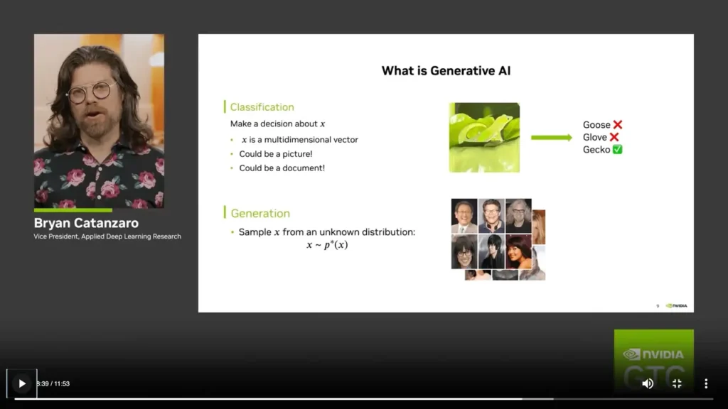 A snapshot from nvidia free ai course