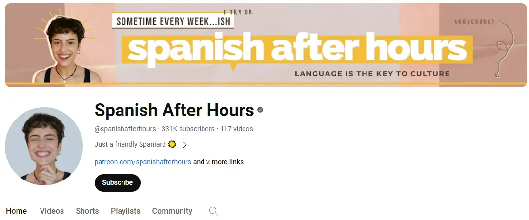 A snapshot from Spanish After Hours Youtube channel.