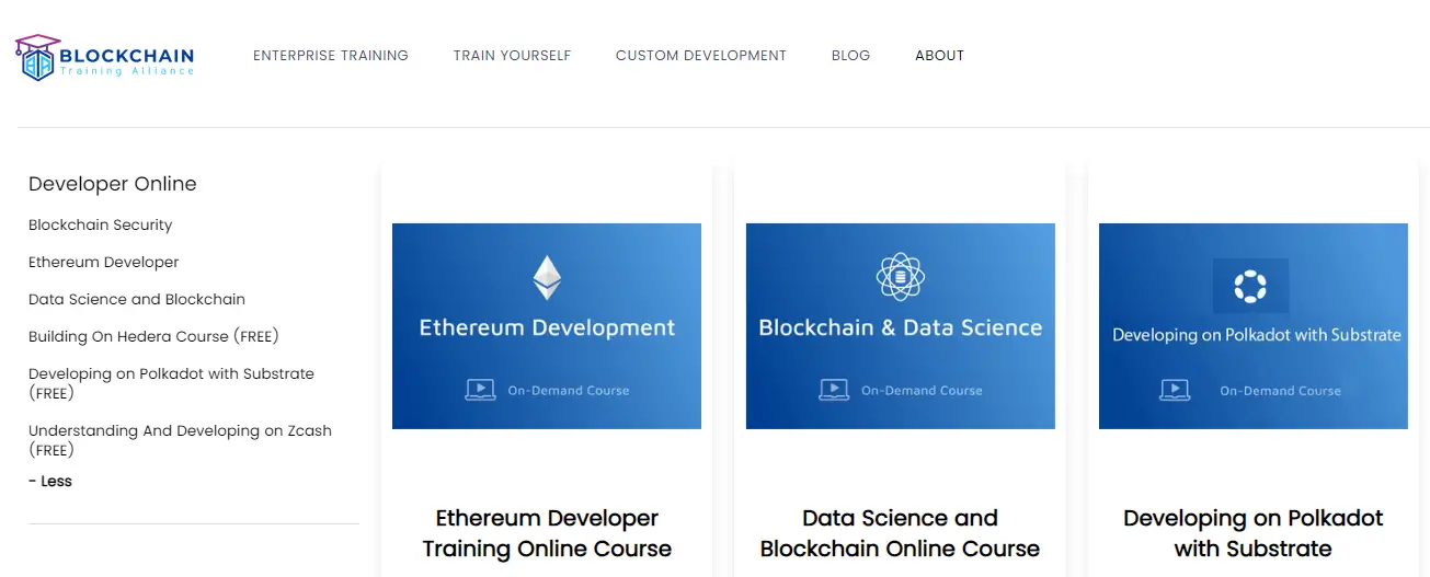 Blockchain Training Alliance Developer Courses