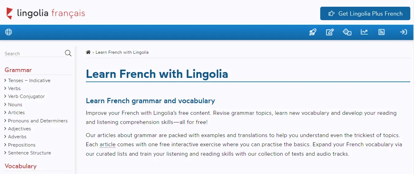 Lingolia francais