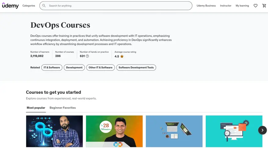 Udemy Devops Courses