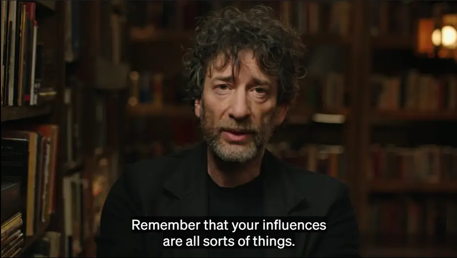 Neil gaiman's lesson on Sources of Inspiration