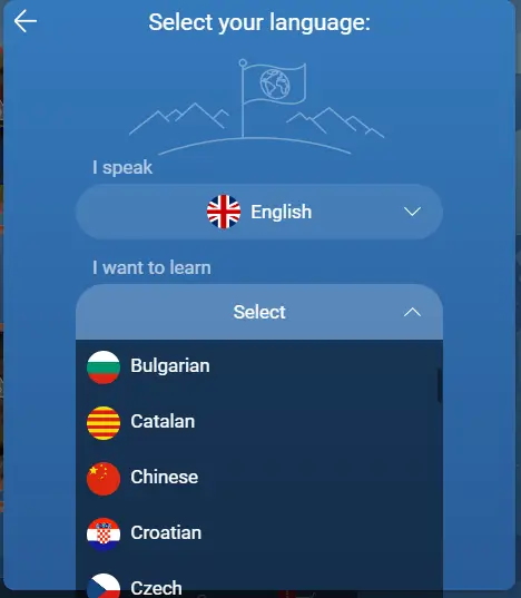 Mondly languages variety