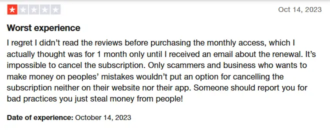 mondly user about plan cancellation
