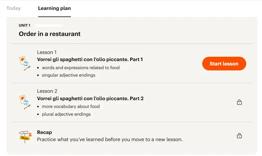 Babbel Learning Plan