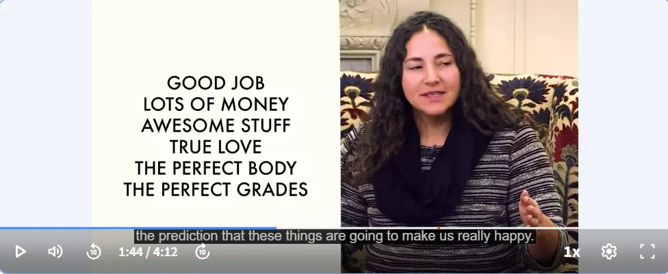 laurie santos about happiness misconceptions